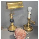 Two Brass Lamps and Salt Rock Light