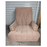 Mid-Century Modern Armchair With Brass-Tip Legs