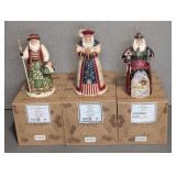 Jim Shore Heartwood Creek Santa Figurines Set