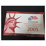 2005 United States Mint Silver Proof Set