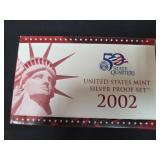2002 United States Mint Silver Proof Set
