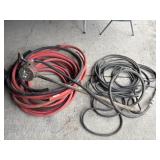 Red and Black Hoses with Attachments