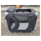 Black Soft-Sided Pet Carrier with Damage