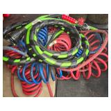 Coiled Air Hoses for Heavy Equipment