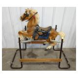 Spring Rocking Horse with Metal Frame