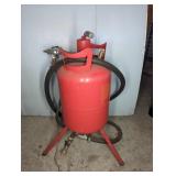 Red Portable Sand Blaster With Hose