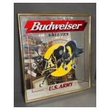 Budweiser Salutes U.S. Army Mirror Sign