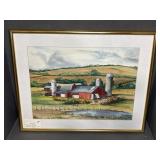 Pennsylvania Hill Farm Watercolor, Mary Eggleston