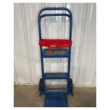 Blue Metal Hand Truck With Two Wheels