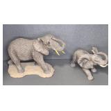 Elephant Figurines with Tusks