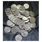 Fifty Kennedy Half Dollars