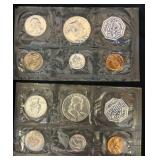 Two US Proof Sets: 1961 and 1962