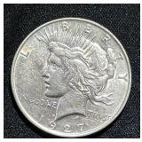 1927-D Peace Silver Dollar
