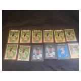 Derek Jeter Rookie Card Lot: 12 Cards, 1 Gold