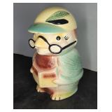 Roseville Cookie Jar, Bird reading cookie stories,