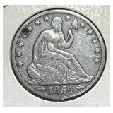 1854-O Seated Liberty Silver Half Dollar