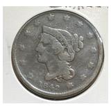 1842 US Large Cent, Small Date Variety