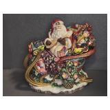 Fitz and Floyd Santa Sleigh Centerpiece