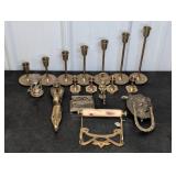 Brass Candleholders and Decor