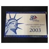 2003 US Mint Proof Set with 50 State Quarters