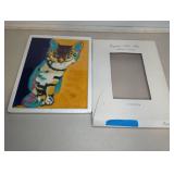 Eujina Hand-Crafted Ceramic Cat Art Tile