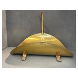 Brass Fireplace Log Holder With Claw Feet
