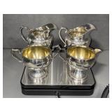 Sterling Silver Cream and Sugar Bowls