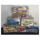 7 Model Kits Including AMT Batmobile