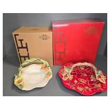 Fitz and Floyd Decorative Basket Platters
