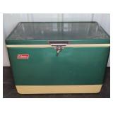 Green Coleman Cooler with Metal Latches