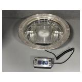 Wallace Sterling Silver and Glass Serving Tray