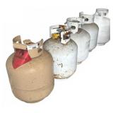 (5) Propane Gas Cylinders