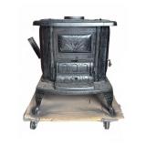 John Moeler & Co. Painted Cast Iron Stove
