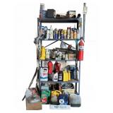 Contents of Metal Shelf with Shelf Included