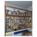Shop Cabinet with Fastener Contents