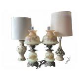4 Assorted Table Lamps