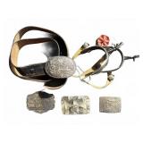 Western Belts, Buckles, and Spurs Assortment