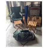 Chairs, Stands, and Tent Lot