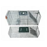 (2) Wire Mesh Live Animal Traps