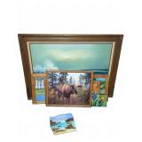 Framed Paintings and Photographs