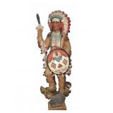 33-Inch Native American Chief Plaque