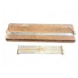 Two Metal Brakes with Wood Components