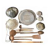 Silverplate and Copper Serving Lot