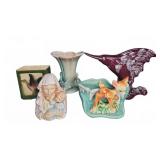 5 Ceramic Figurines and Planters