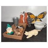 Garden Decor and Tools Lot