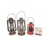 Three Lanterns and Coleman Replacement Globe