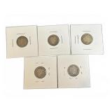 5 US Barber Dimes