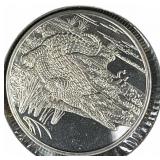 2005 Sierra Leone Silver Coin with Crocodile