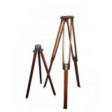 Two Wooden Surveyor Tripods