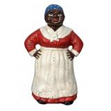 Cast Iron Mammy Doorstop Figurine